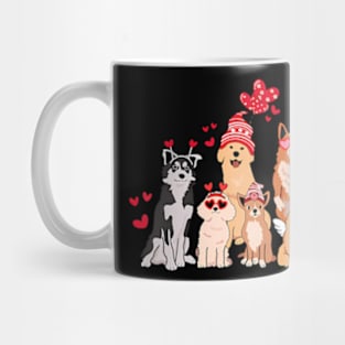 Valentine Dog Love Dog Lovely Dog Valentine's Day Boys Girls Mug